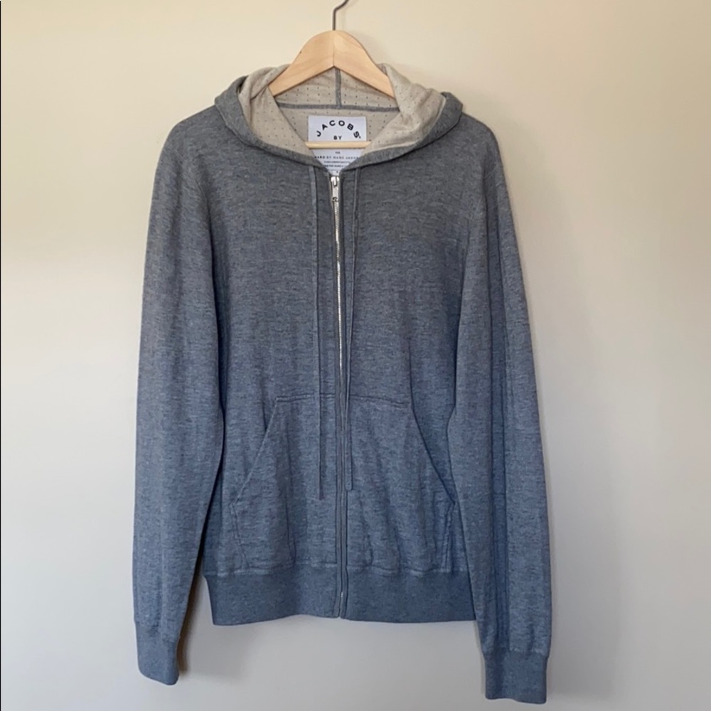 Marc Jacobs |M's Cashmere Cotton Hoodie Sweatshirt - Picture 3 of 7